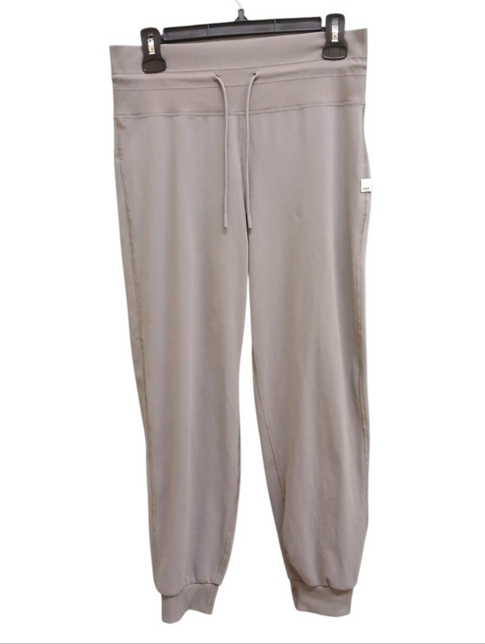 Vuori Women's Track Joggers With Drawstring in Light Gray Size Medium